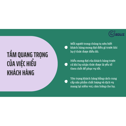 3. Hiểu và đáp ứng kỳ vọng của khách hàng